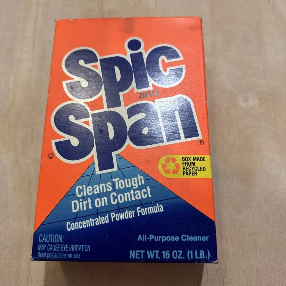 Spic and Span VTG Multi-Purpose Cleaner Concentrated Powder Half‎ Full 1987